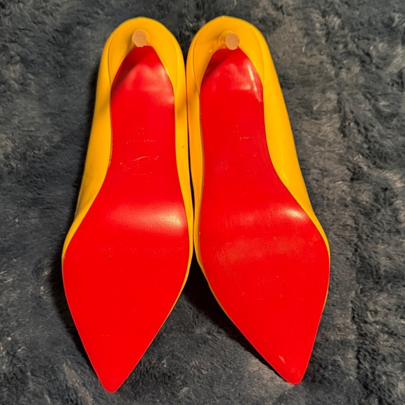 Christian Louboutin Sunny Yellow Heels - Picture 4 of 6